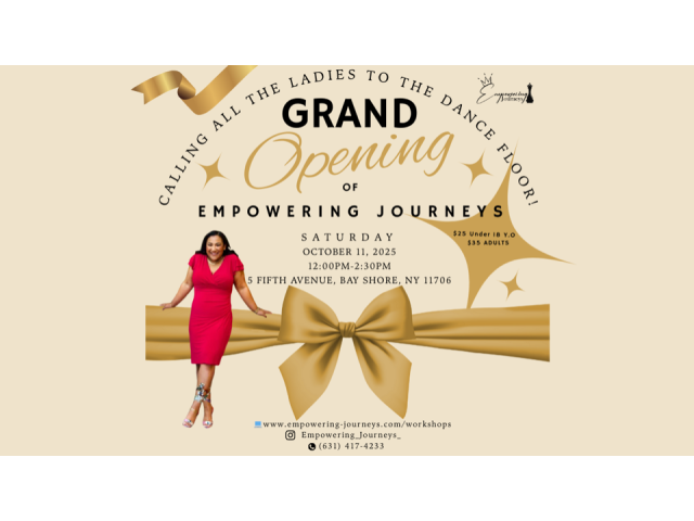 Step Into Wellness: Grand Opening Dance Party for Ladies (All Ages)